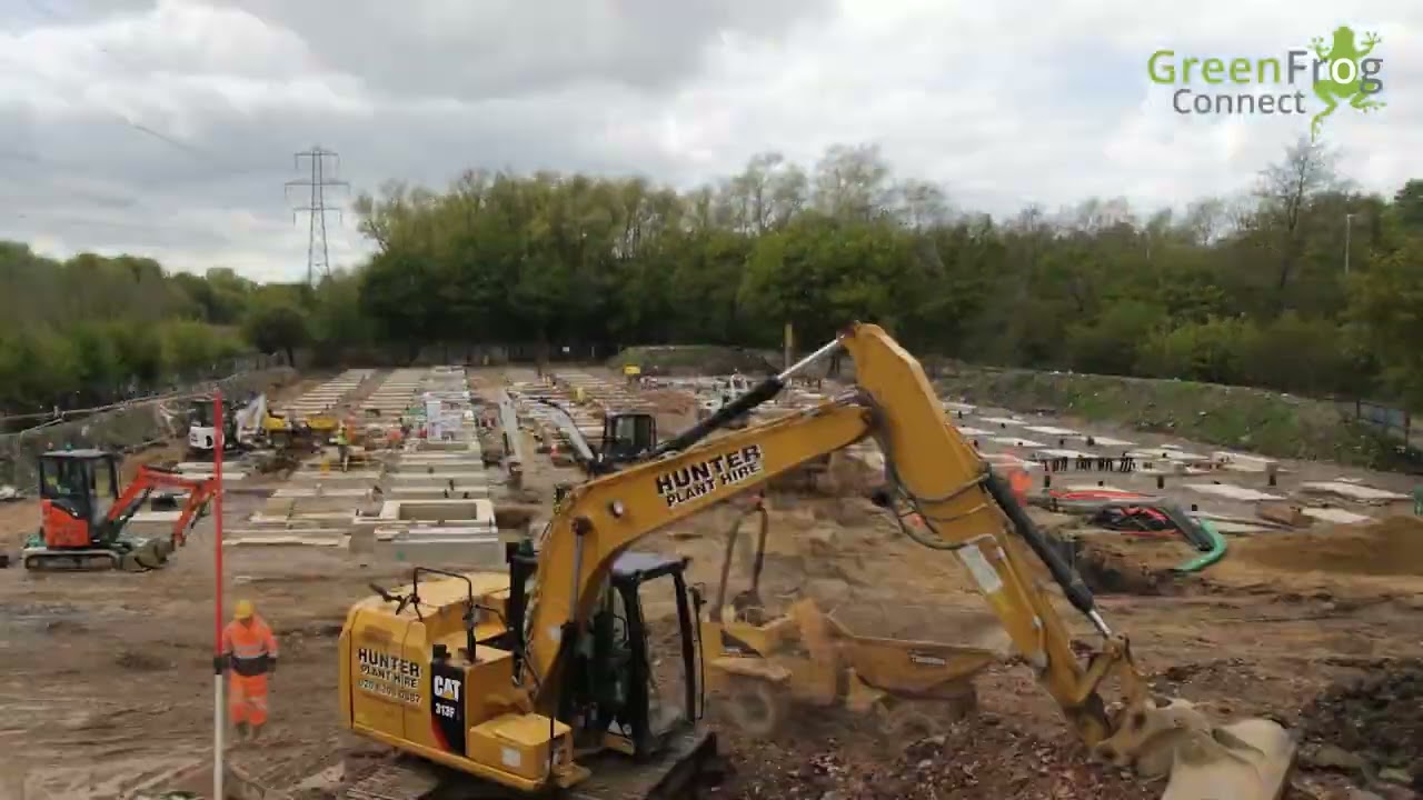 Time-lapse build of 70MW/h battery energy storage system project