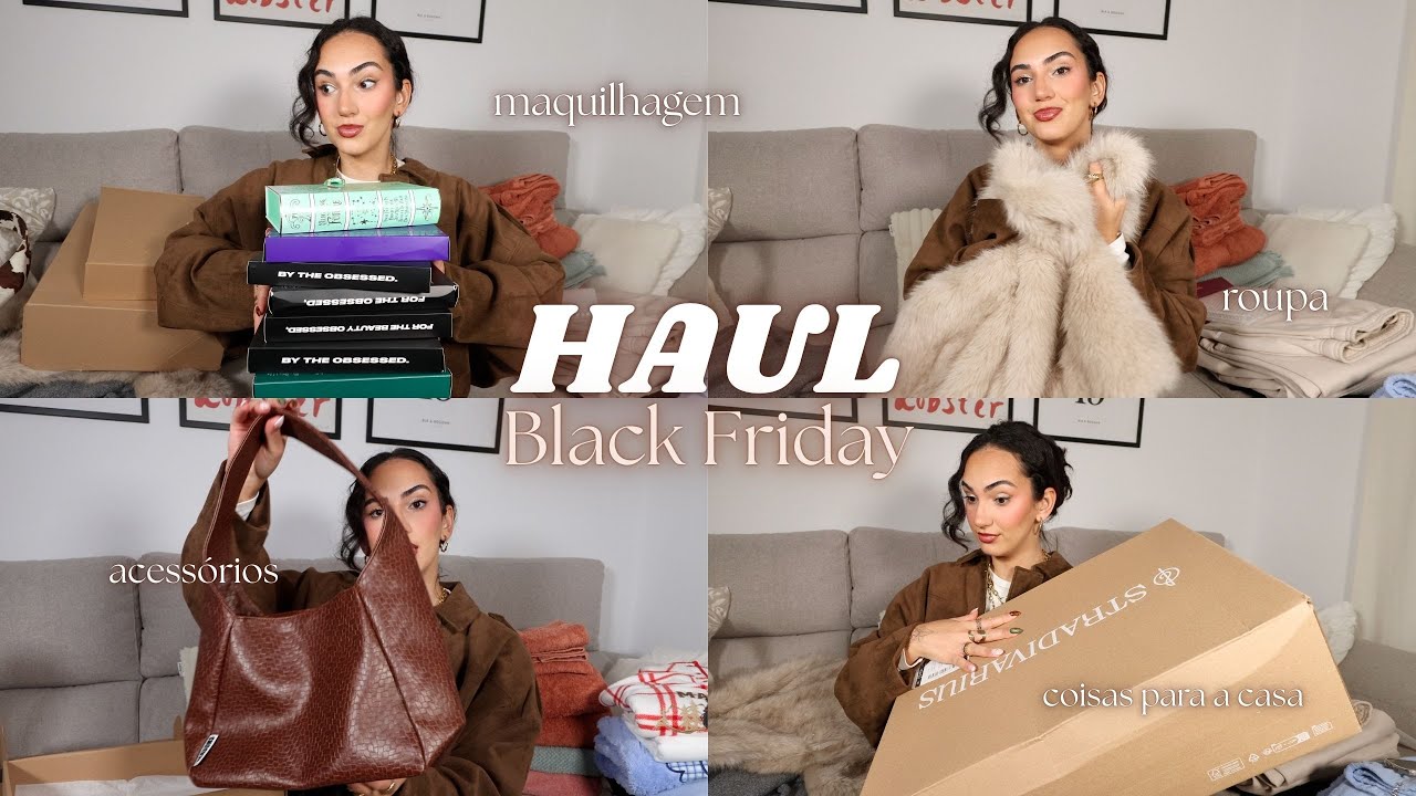 haul de tudo o que comprei nesta Black Friday | maquilhagem, roupa, coisas para a casa e mais ✨
