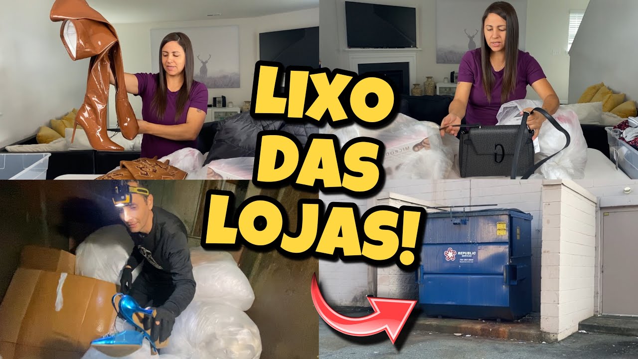 LIXO DE LOJAS DOS ESTADOS UNIDOS! MUITAS COISAS!🇺🇸🇺🇸🇺🇸 dumpster-basura