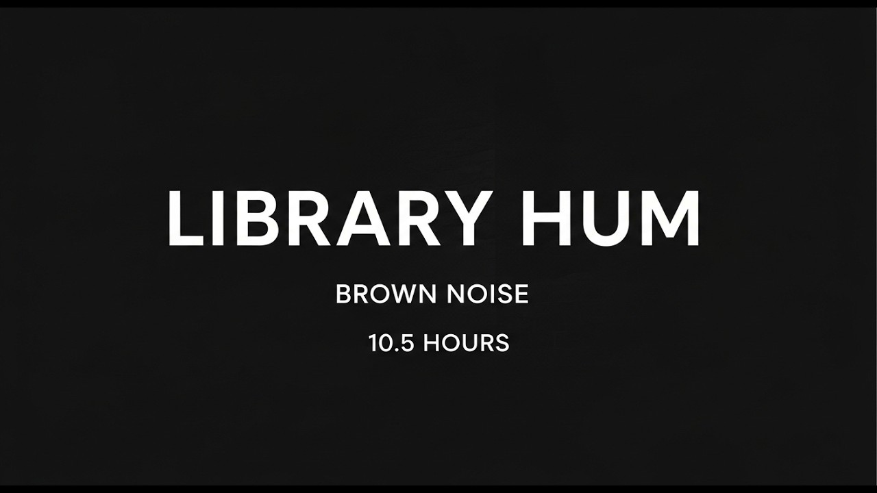 Old Library Basement Hum | Deep Brown Study Atmosphere
