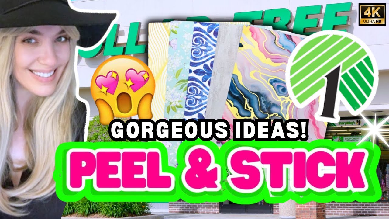Easy Peel & Stick Wallpaper DIYS You Have to Try! | Dollar Tree DIY