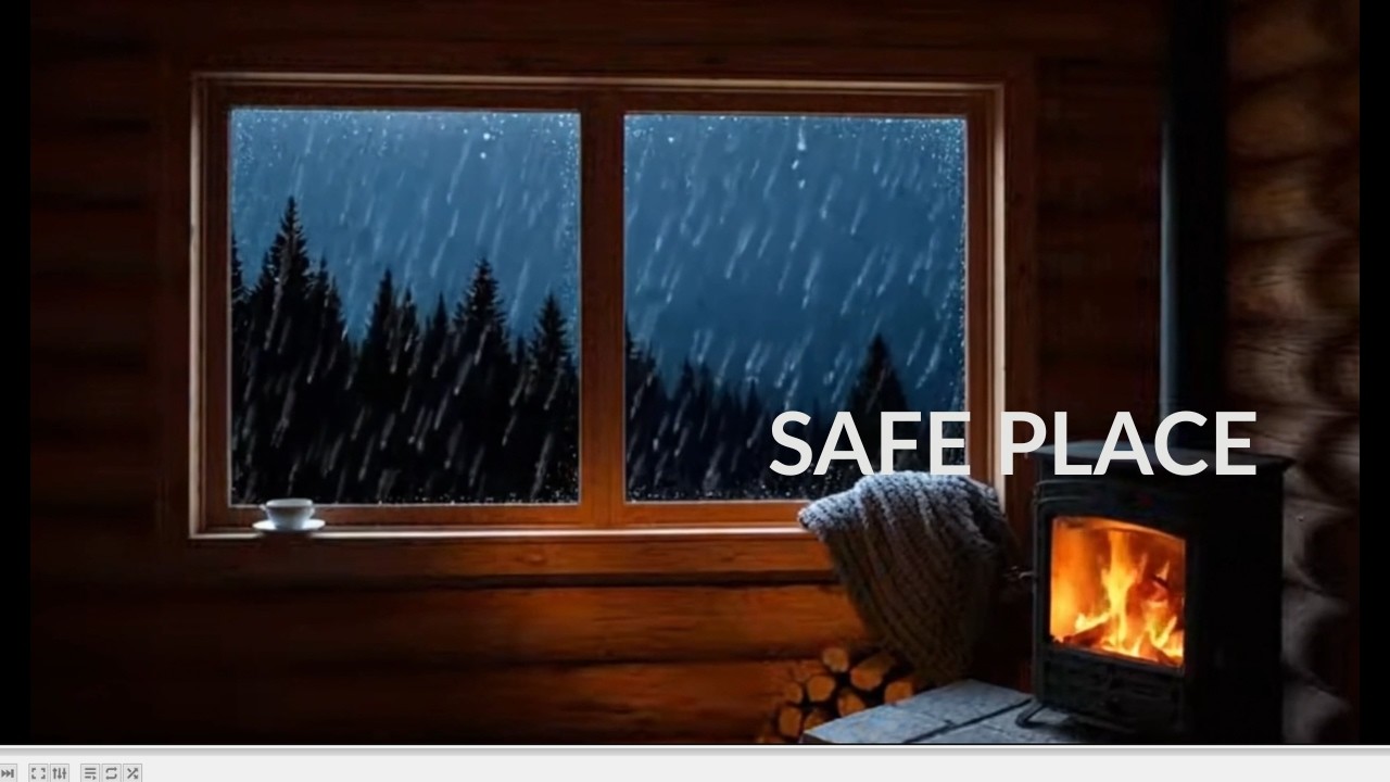 Quiet Rainy Night in a Cabin 🌧️  Sleep & Relax