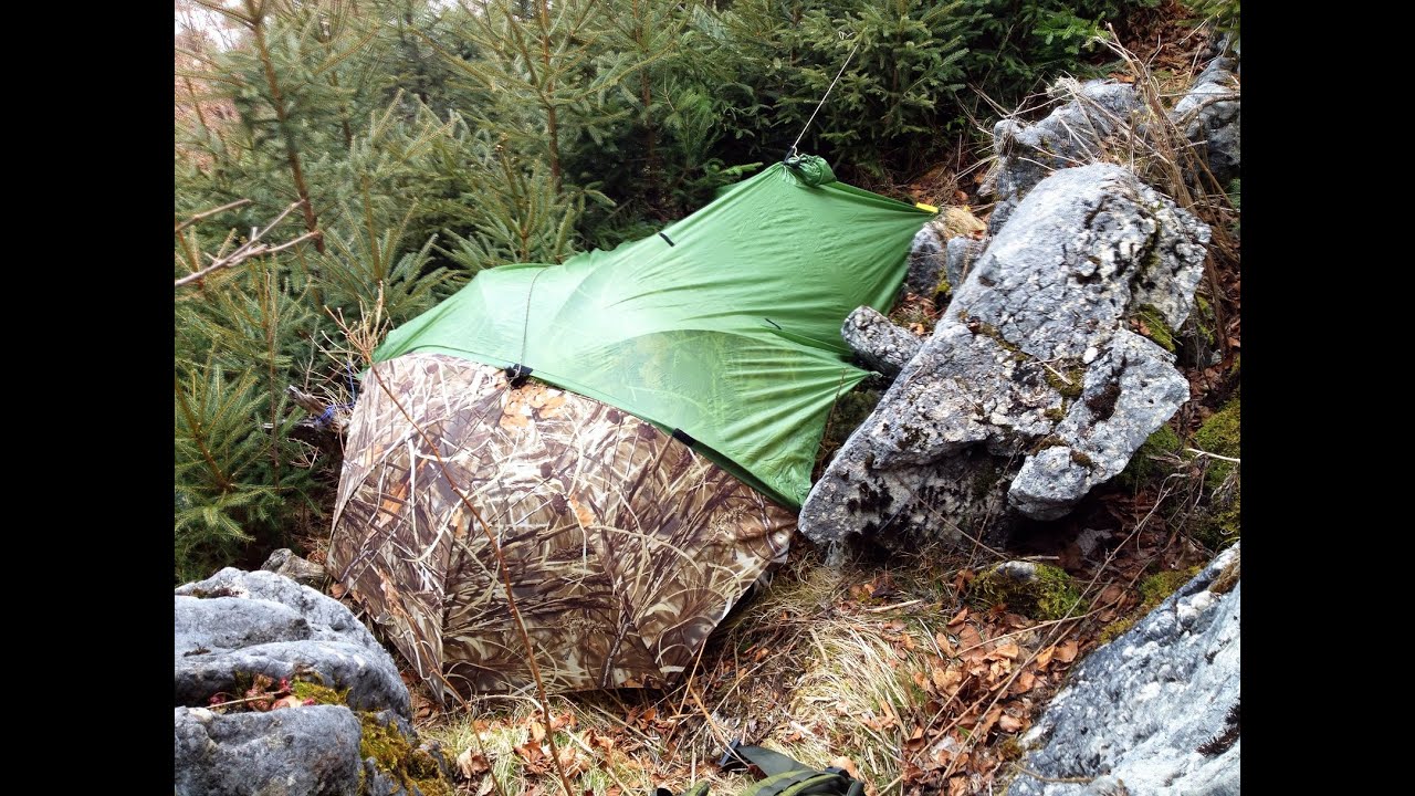 Umbrella & Poncho Storm-proof Survival Shelter