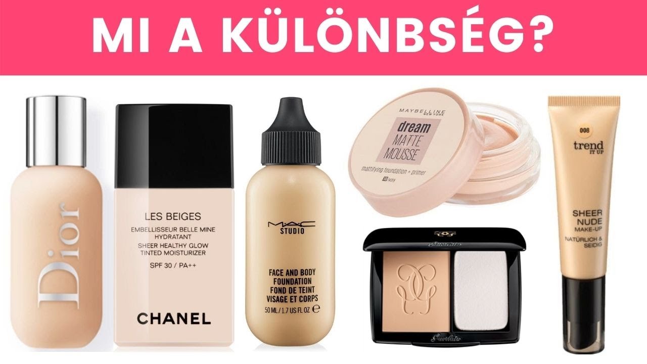 MI A KÜLÖNBSÉG ❓ | FOLYÉKONY, KRÉMES, HAB ÉS POR ÁLLAGÚ ALAPOZÓK  | LILULAND