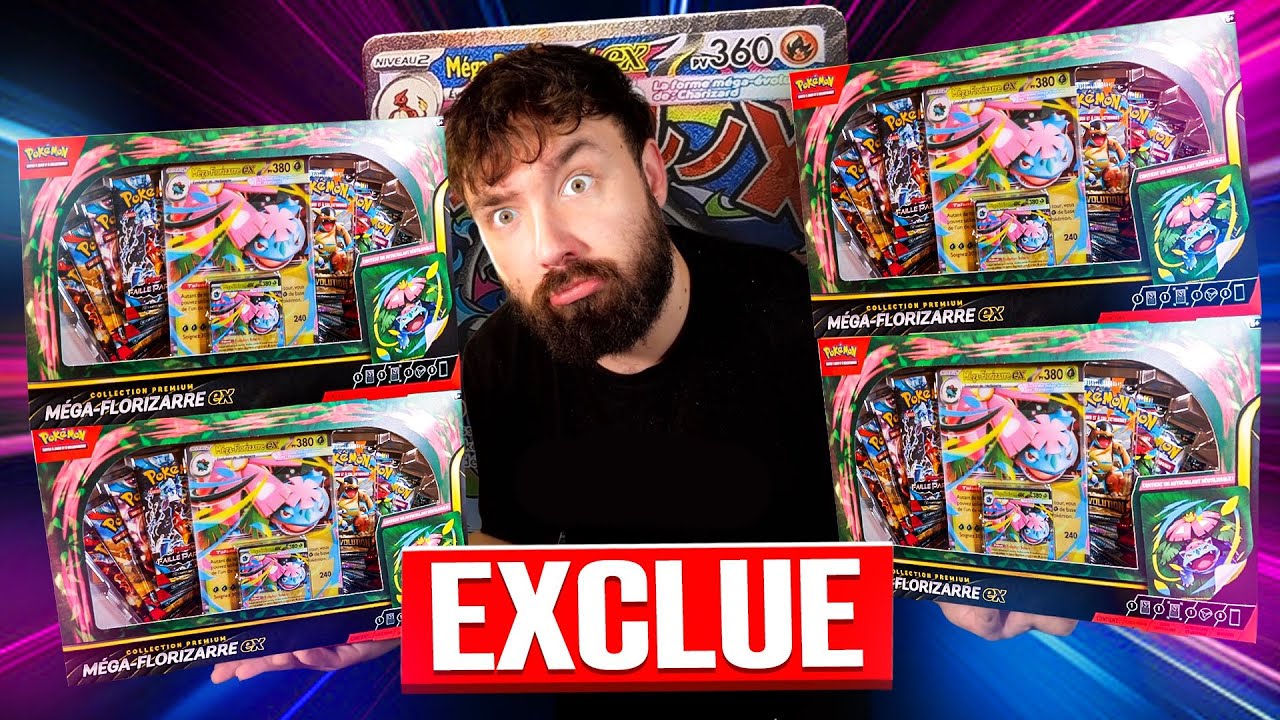 EXCLU ! OUVERTURE COFFRETS POKÉMON  PREMIUM MEGA FLORIZARRE ! 