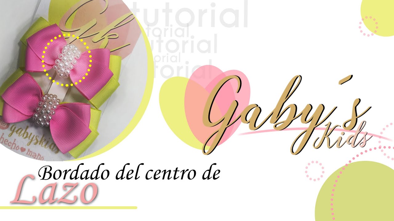 Tutorial Centro de Moño Bordado en Perlas DIY
