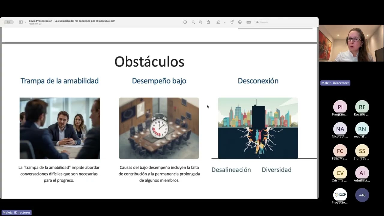 Webinar: Liderazgo y Gobierno Corporativo: Boards - La Evolución Comienza por el Individuo.