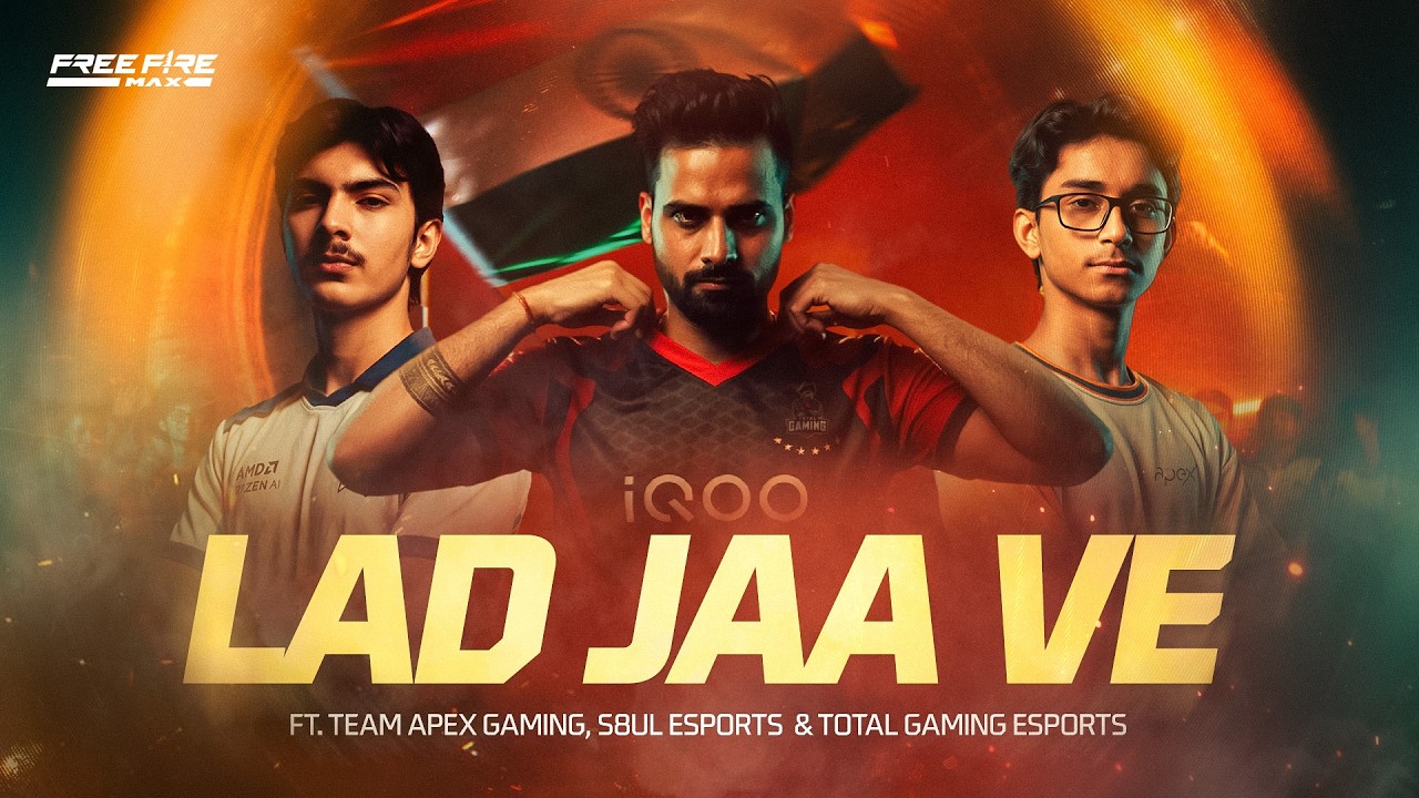 LAD JAA VE | FREE FIRE MAX EWC26 ANTHEM Ft. Akshay & IP, Kailash Kher