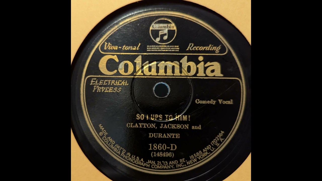 Clayton, Jackson, and Durante - So I Ups to Him (1929)