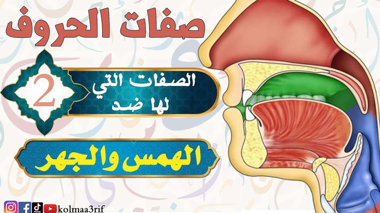 تعلم التجويد:  الصفات التي لها ضد  (الهمس والجهر)