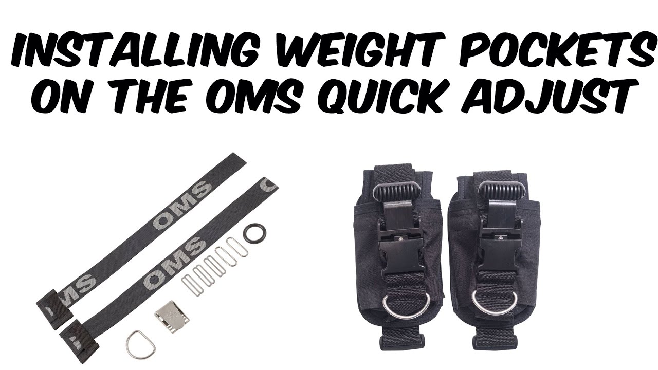 Installing a weight pocket on the OMS quick adjust assembly