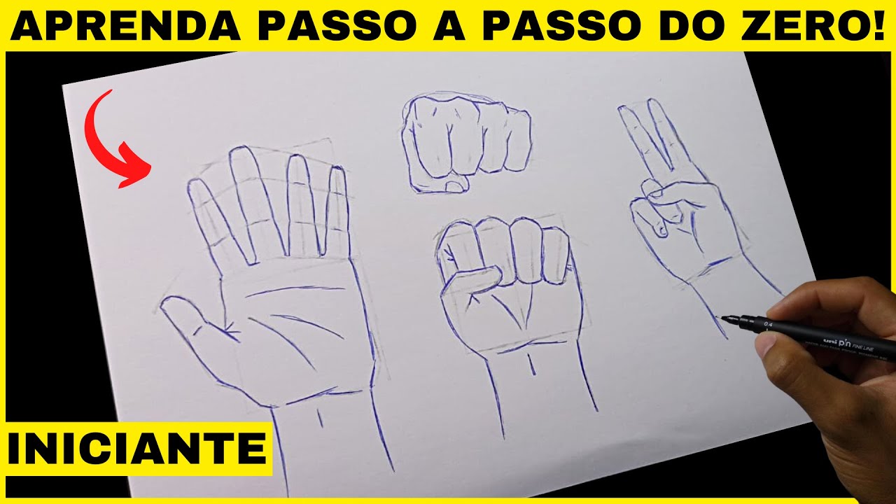 Mãos de anime para iniciantes: passo a passo fácil