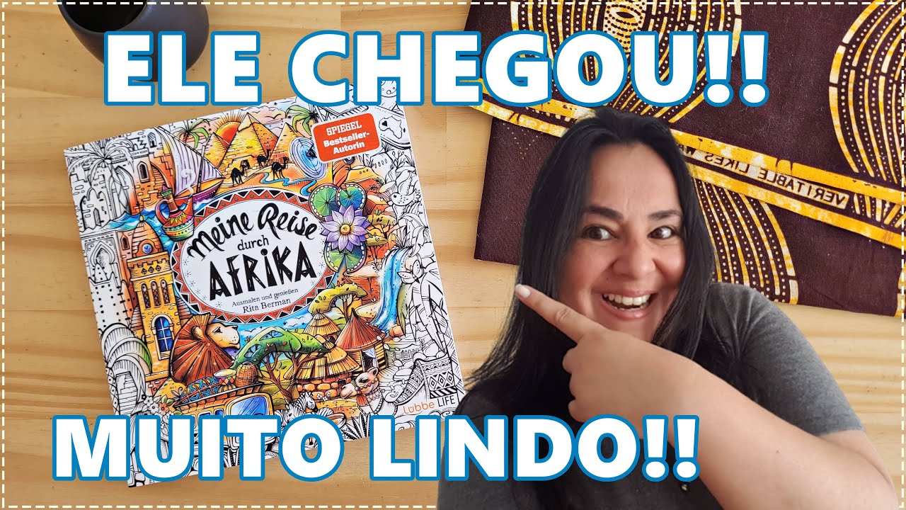 REVIEW do Livro para Colorir Meine Reise durch Afrika - Rita Berman