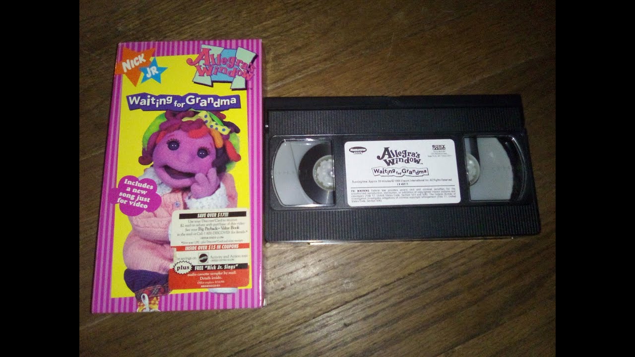 Открытие и закрытие окна Аллегры: В ожидании бабушки, 1995, Sony Wonder VHS