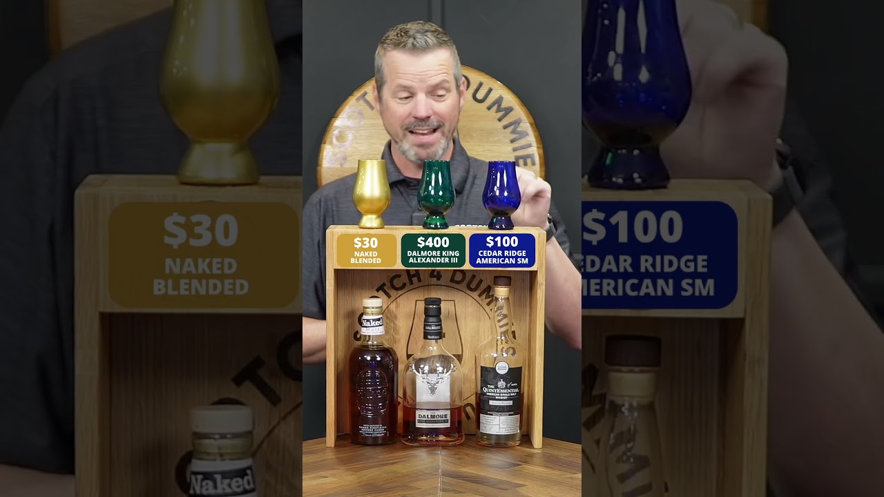 $400 Dalmore vs $100 Cedar Ridge vs $30 Naked &mdash; Can We Tell the Difference?