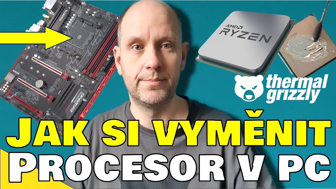 Jak si vyměnit procesor CPU v počítači PC  (AMD Ryzen)