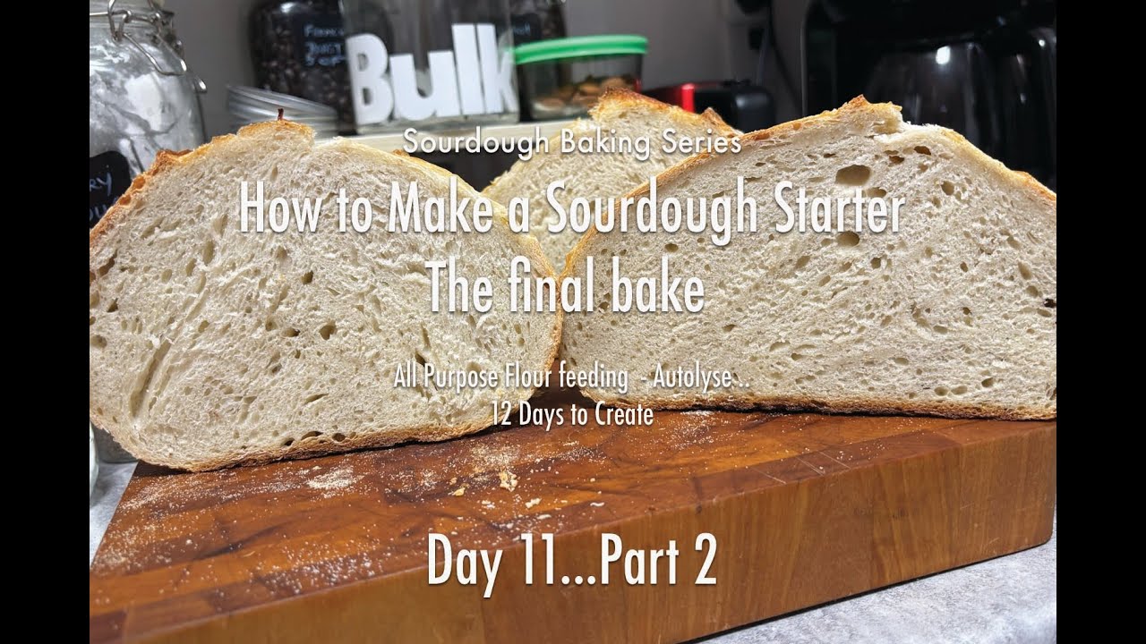 Day 11   Part 2   How to make a strong sourdough Starter   Comparitive Bake