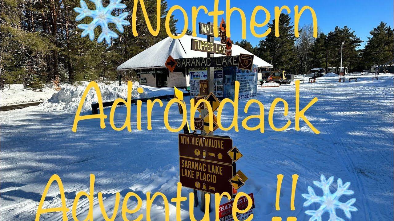 ❄️Катание на снегоходах по Северному Адирондаку❄️Озеро Таппер/Кранберри-Лейк