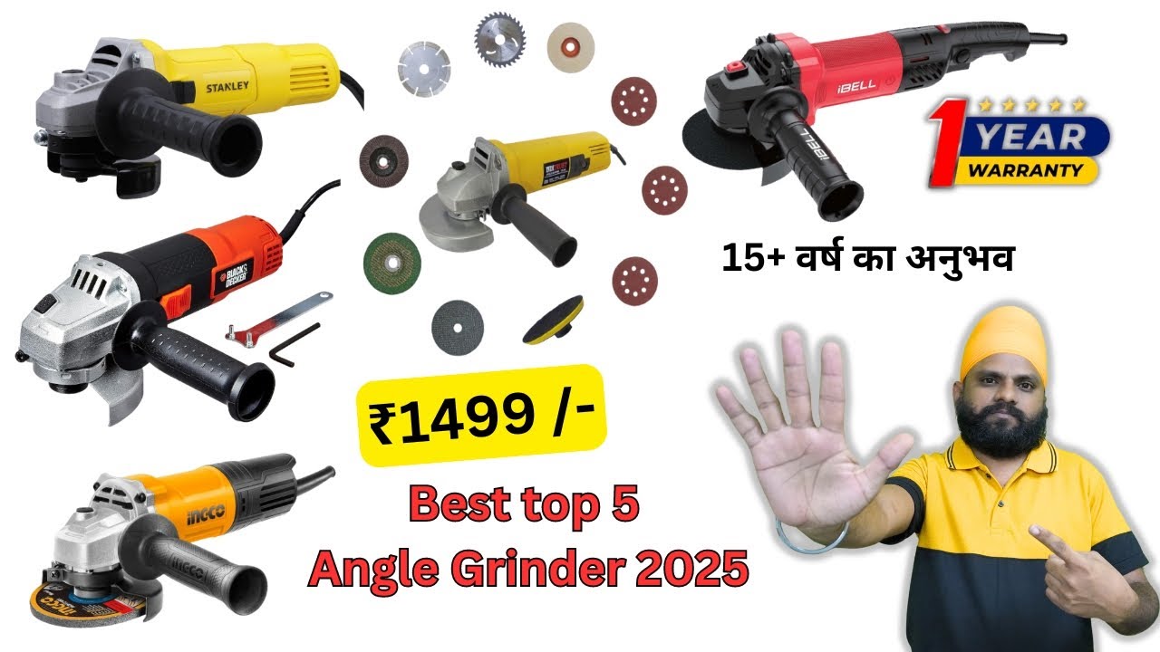 BEST Top 5 BUDGET Angle Grinder Machine | Technical Arora Ji