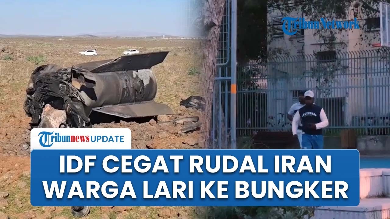 Rangkuman Konflik Timur Tengah: Israel Cegat Rudal Iran, Warg Tel Aviv Panik Lari ke Bungker
