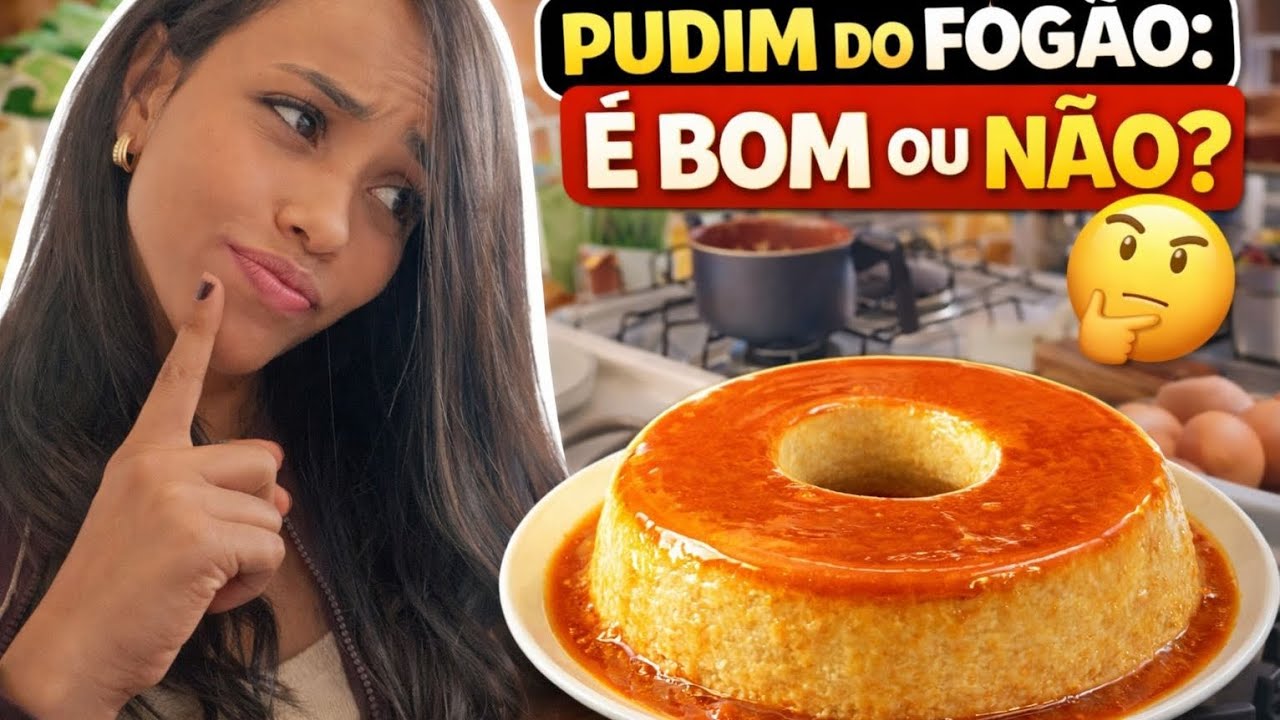 FIZ O FAMOSO PUDIM DE FOGÃO... 😋🍮 