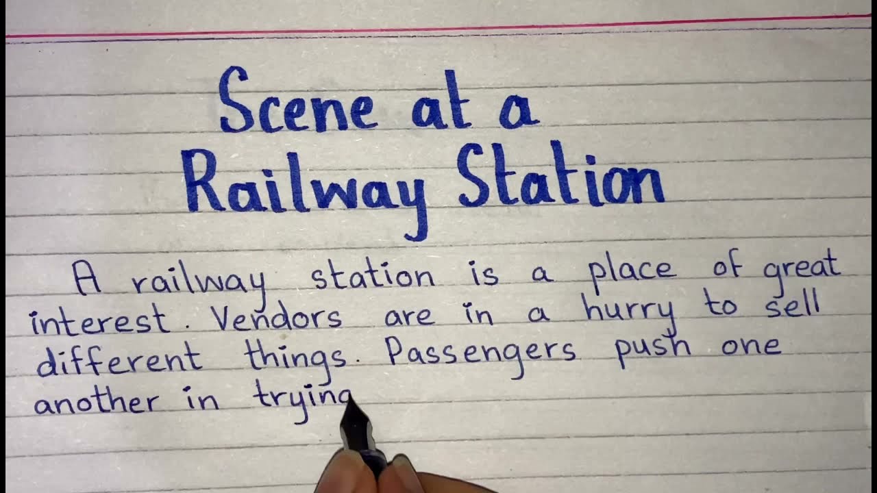 Short paragraph on Scene at a Railway Station | Simple paragraph format