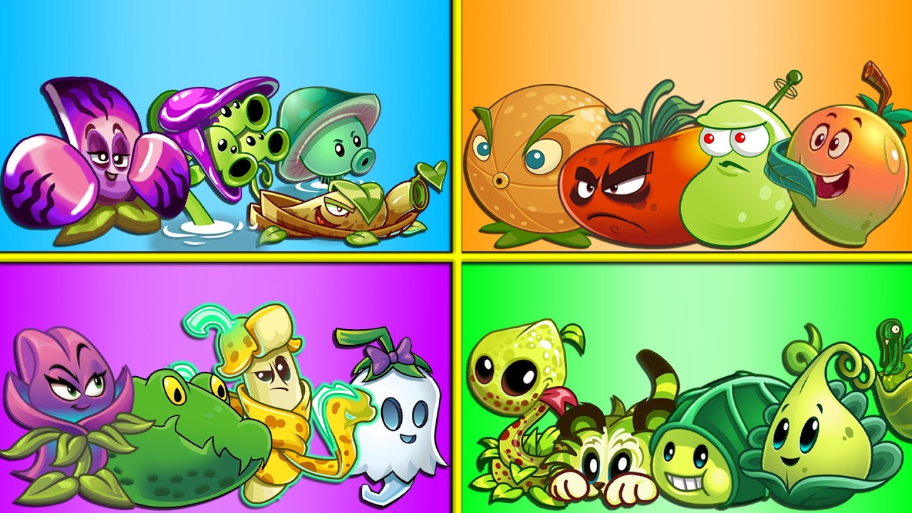 Random 16 Team Plants vs All Team Zombies PvZ 2 - Who Will Win?