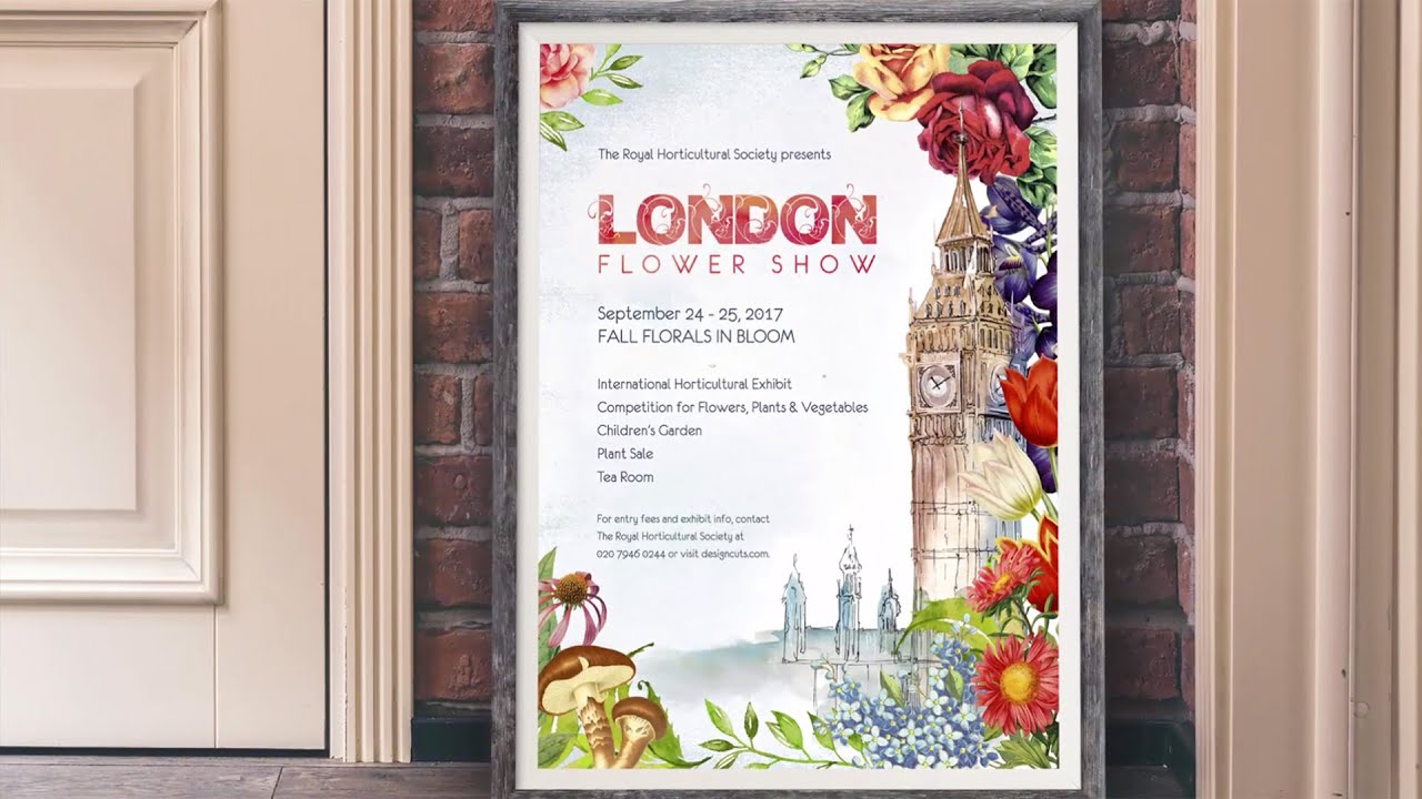 PHOTOSHOP TUTORIAL | How to Design a Flower Show Poster