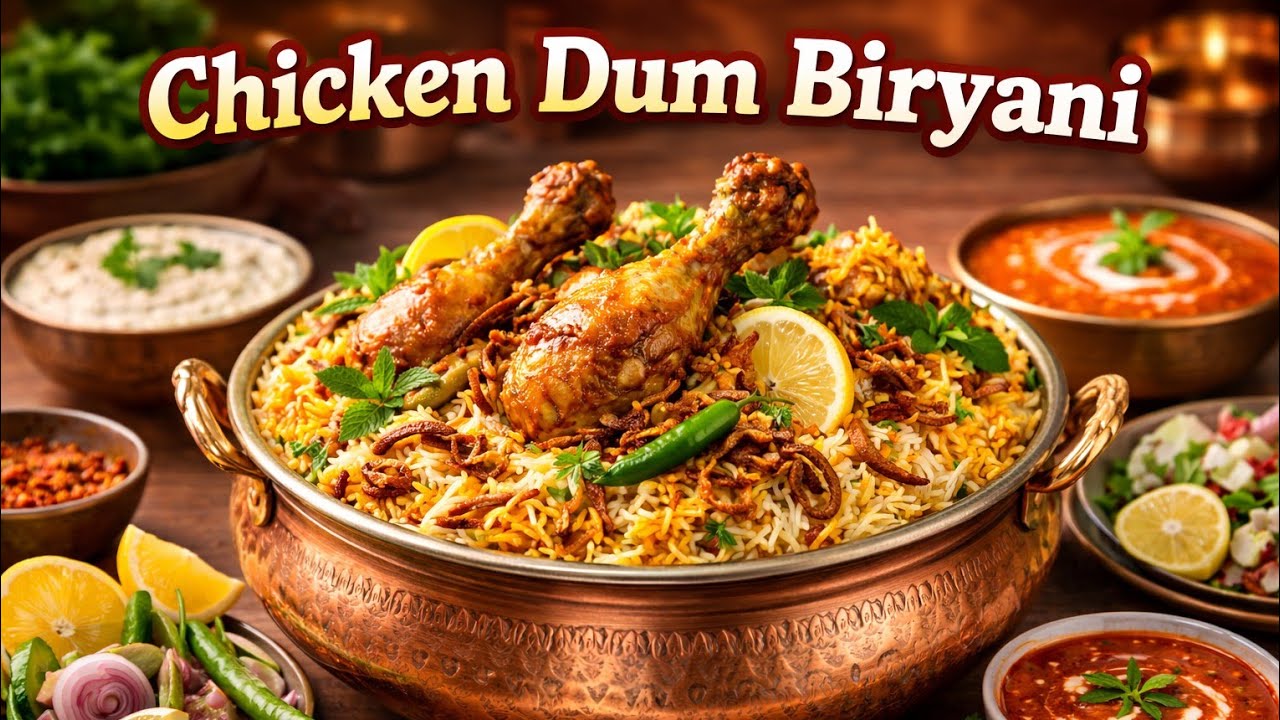 Chicken Dum biryani recipe 🤤😋perfect recipe tricks & tips ke saath ...👍🍲🍗 