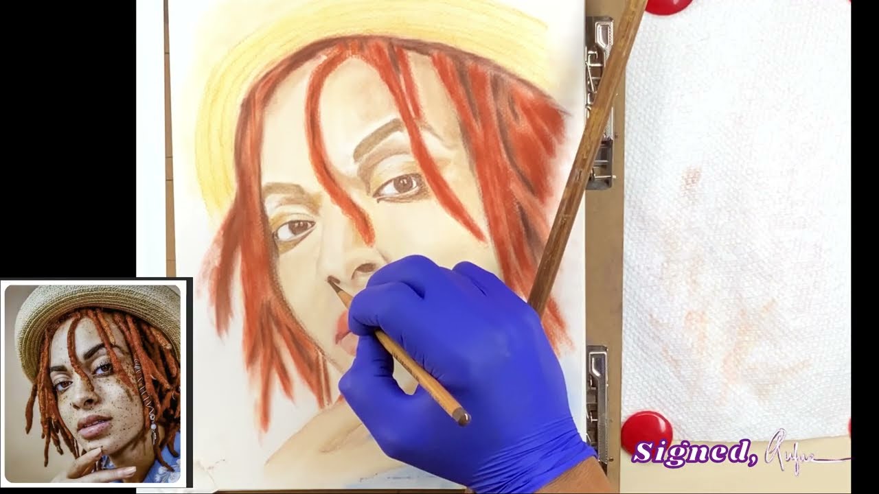 Face 46 of 100 Faces Pastel Painting Session Four