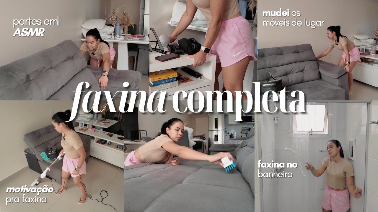 FAXINA COMPLETA NO APARTAMENTO! | Motivação pra fazer faxina!