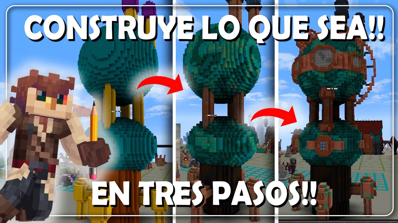 3 PASOS para construir MEJOR en Minecraft