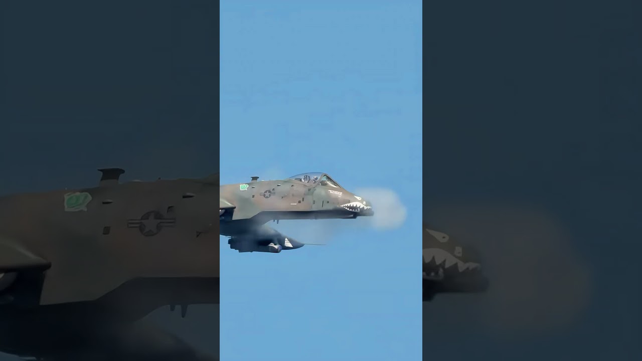 A10 Thunder attack aircraft cannon original sound