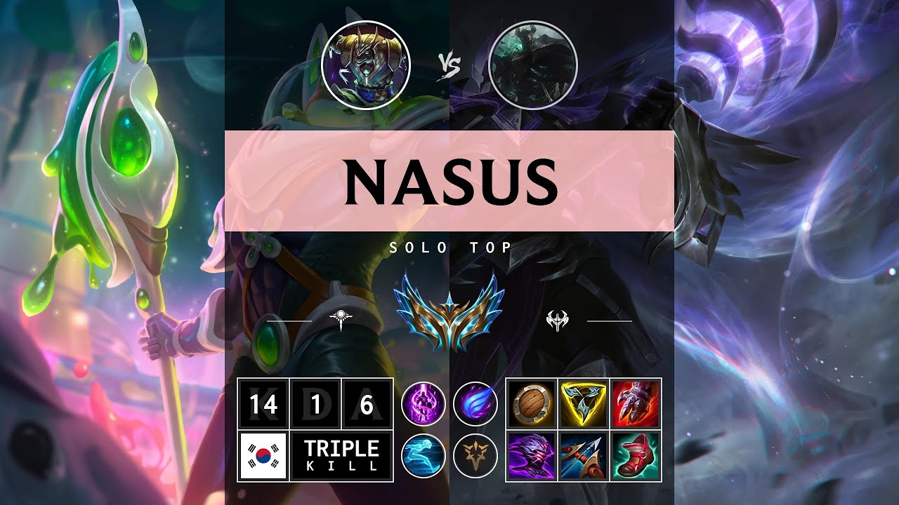 Nasus Top vs Mordekaiser - KR Challenger Patch 14.13