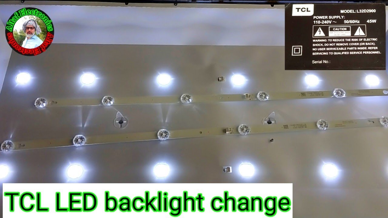 TCL 32 inch LED back light install Altaf Electronics