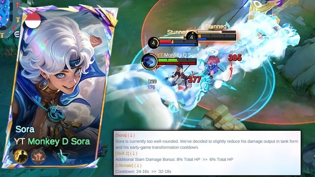Setelah dinerf ini hero jarang di ban‼️sini gw kasih tau cara main Sora dimeta sekarang