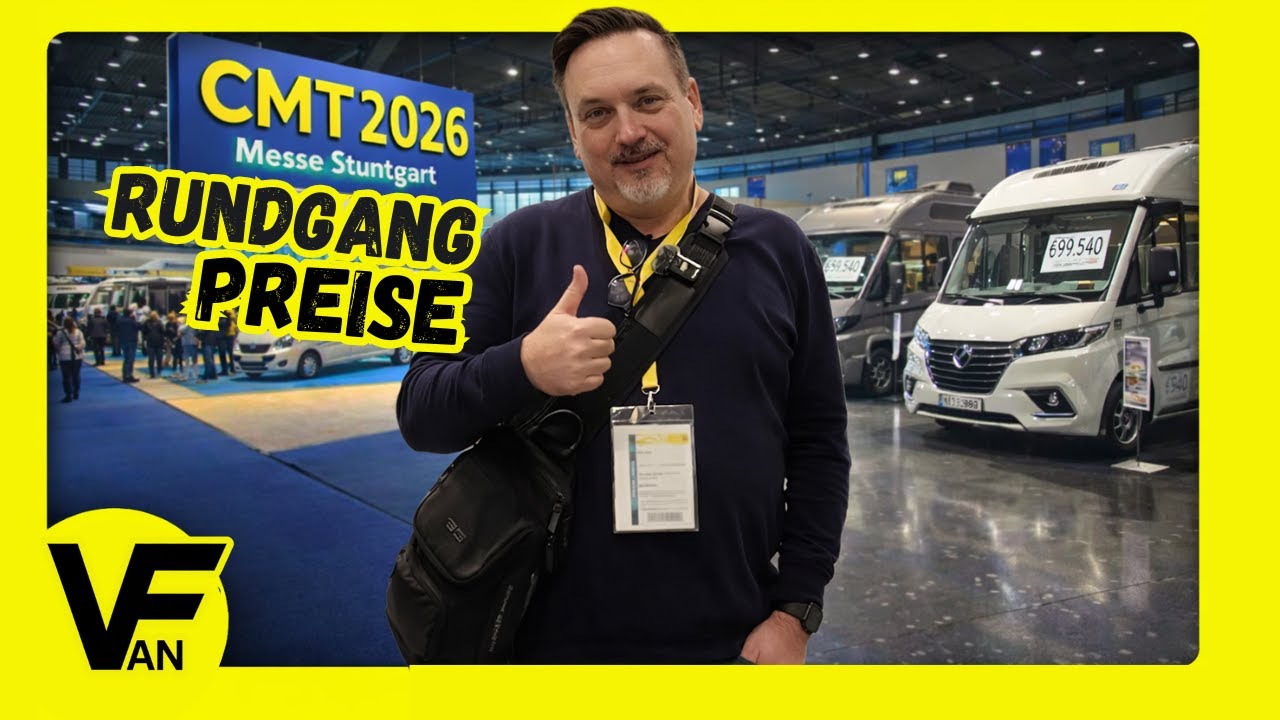 CMT 2026 | Preise, Wohnmobile, Kastenwagen und Zubehör | Rundgang Halle 1,3,