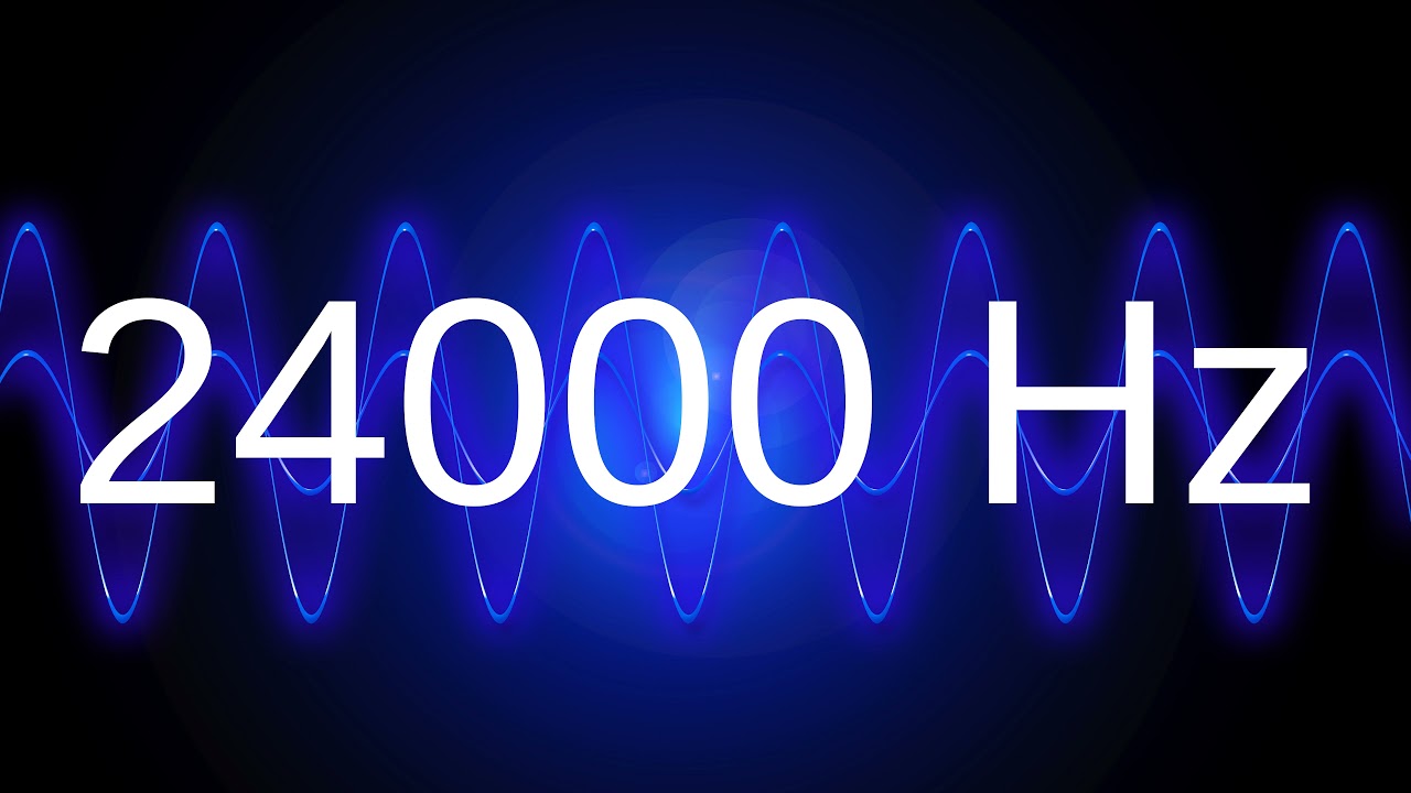 24000 Hz clean pure sine wave TEST TONE 24 khz frequency