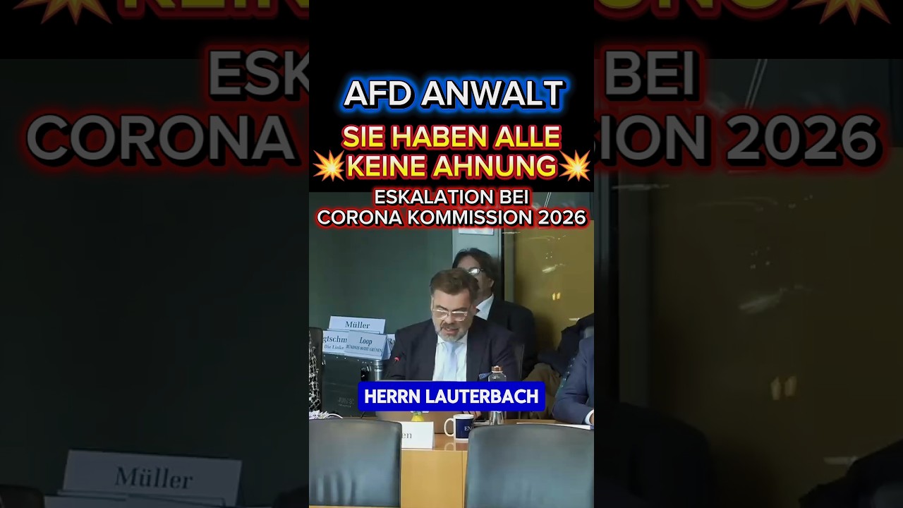 💥AFD ANWALT eskaliert gegen LAUTERBACH & CO.⚡#afd #rki #2026 #weidel #chrupalla #politik #merz #cdu
