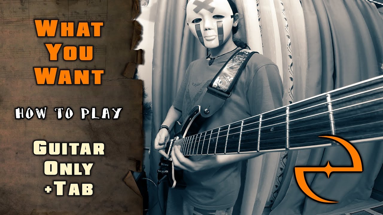 Evanescence - What You Want | GUITAR ONLY + SCREEN TABS | HOW TO PLAY