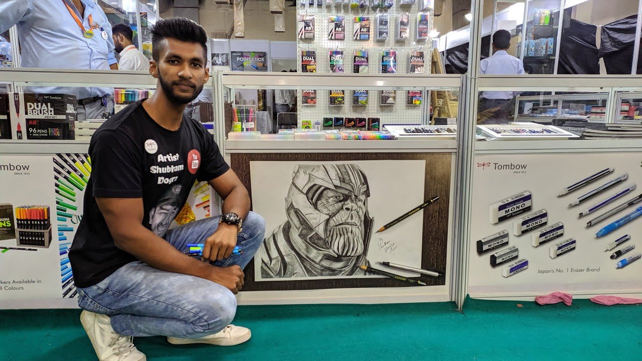 2 days at Stationery & Art fair New Delhi | Artist Shubham Dogra