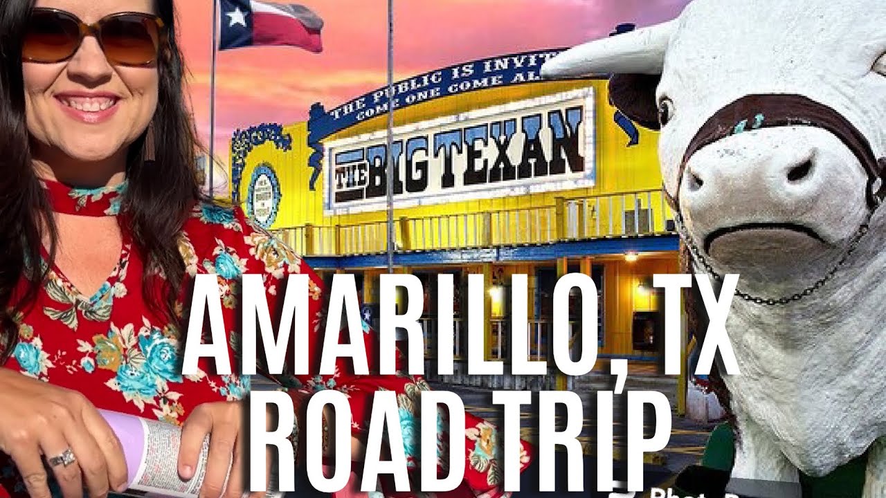 Автопутешествие по Амарилло, штат Техас | Мотель и ресторан THE BIG TEXAN | Ранчо Кадиллак | Что ...