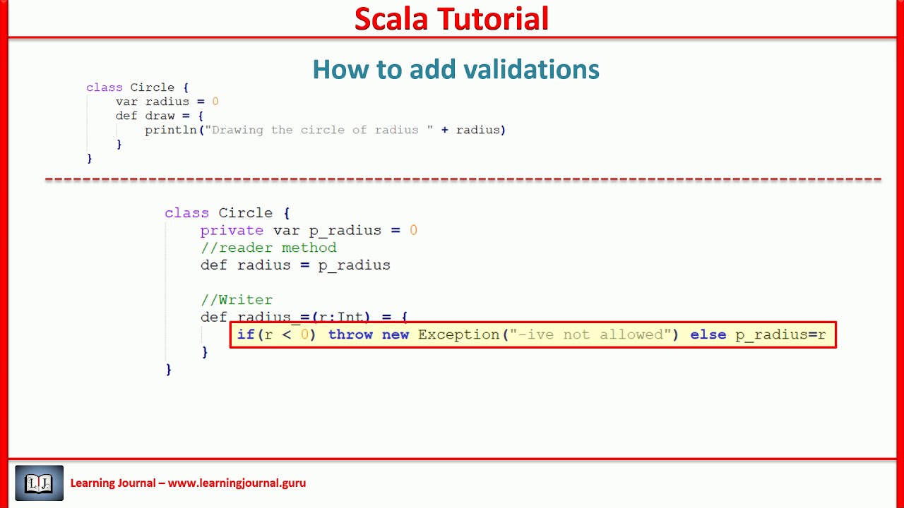 Scala Tutorial - Scala Classes