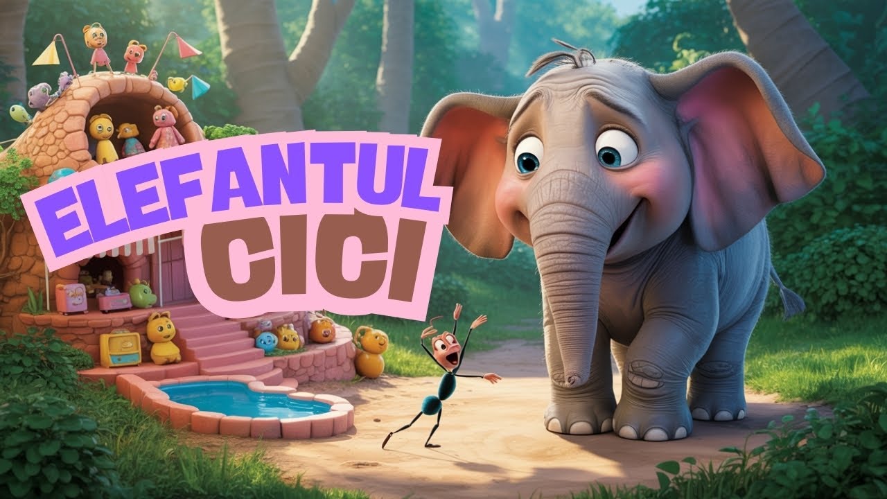 🎉🐘 Elefantul Cici - Paradisul Copiilor | C&acirc;ntec vesel și educativ pentru copii 🎶✨