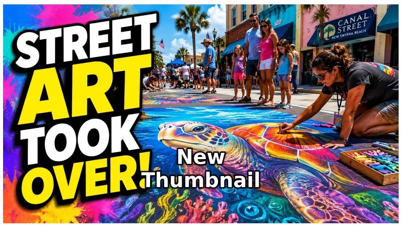 Chalk It Up On Canal St  In New Smyrna Beach