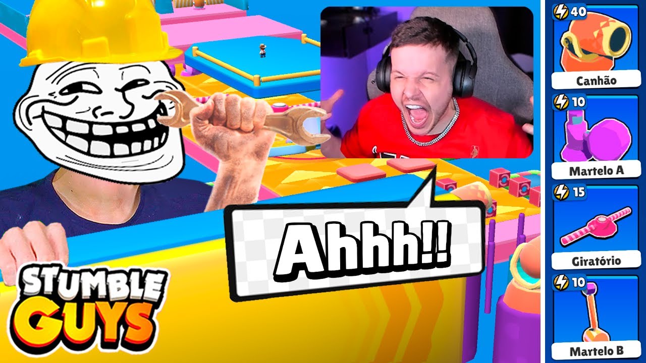 CRIEI O MAPA MAIS TROLL DE TODO O MODO CRIATIVO DO STUMBLE GUYS!