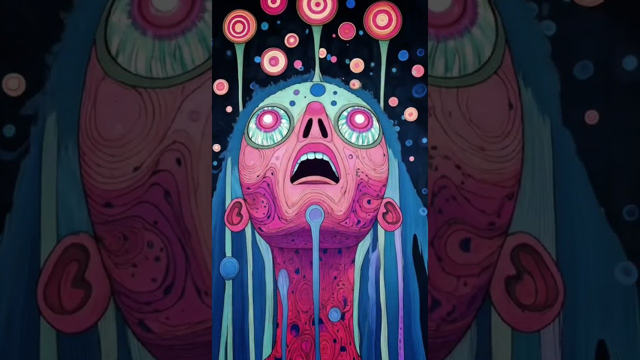 My unlicensed homage to Visine&reg; Eye Drops. #animation #weirdcore #visionaryart