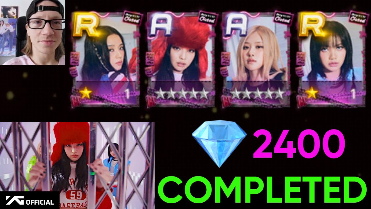 COMPLETED BLACKPINK 'Shut Down' LE Theme with 2400 diamonds!! SuperStar YG, chance for signed album!