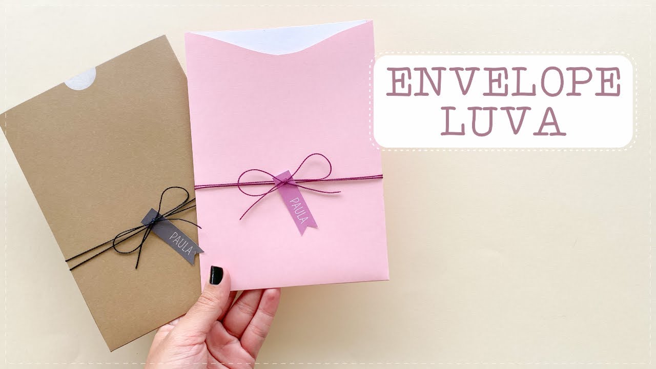 ENVELOPE LUVA PARA CONVITE SUPER FÁCIL E BARATO DE FAZER | DIY