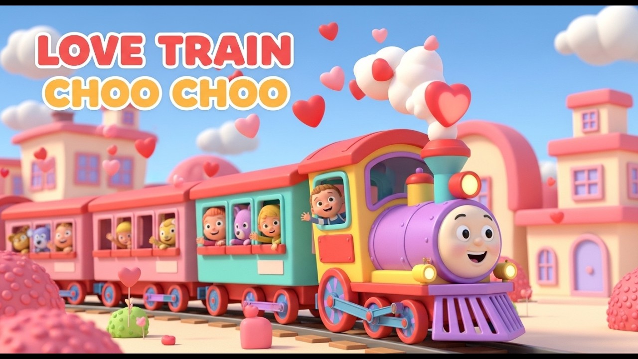 Valentine's Day Train Song: Choo Choo Love for Toddlers & Kids